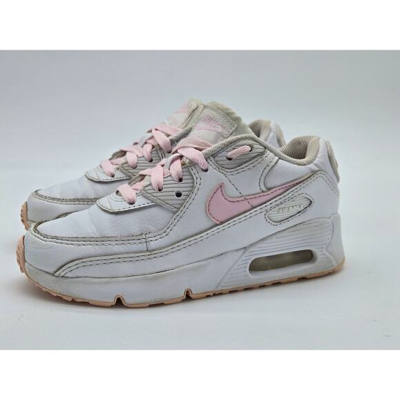 Nike Air Max 90 LTR Sneakers White Pink CD6867-121 sz. 13.5C - Picture 1 of 8